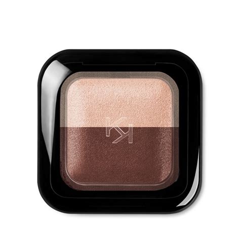 Apply shadow directly on top of tinted smudge proof eyeshadow base to create full intensity that lasts all day. Repositionable baked eyeshadow duo - wet and dry use - KIKO MILANO