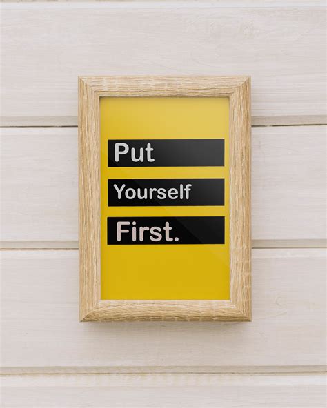 Put Yourself First Quote Printquote Printable Wall Art Quote Etsy