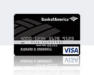 Ask for visa signature debit card. Credit cards world: Bank of America® Visa Signature ...