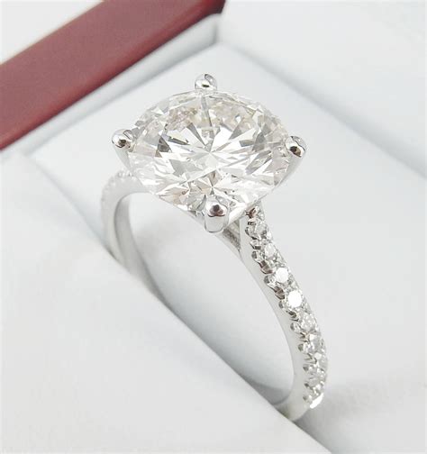 Solitaire Diamond Engagement Ring Pave Setting 4263 Diamondnet