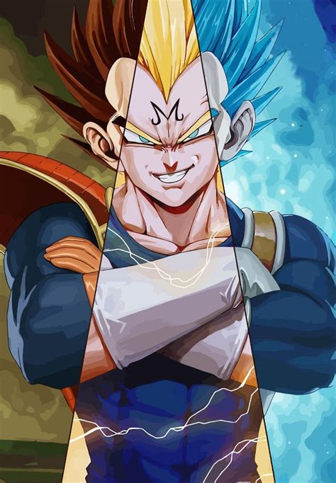 Dragon ball z lives in the hearts of '90s kids, finding its way into american pop culture and firmly remaining as a staple since it first premiered. Quadro Arte Dragon Ball Z Super Vegeta Fases Moldura ...