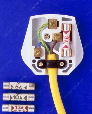 However, my mobo has 4 pin fan headers. Inside of a three-pin plug and three fuses. - Stock Image ...