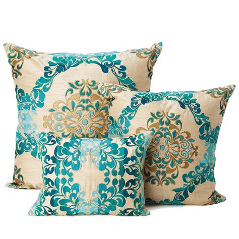 I ordered the teal blue which appears a little lighter in the picture on the website but with the other pillows i purchased it contrasts nicely. Enchanting Teal Couch Pillows , Best Teal Couch Pillows 97 ...