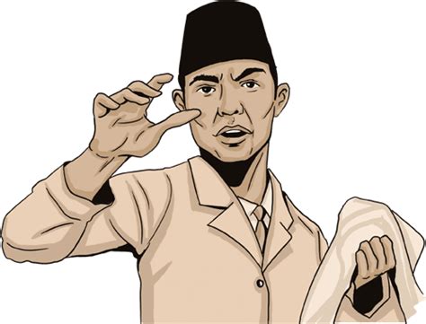 Gambar Ilustrasi Presiden Soekarno Gambar Png Gambar Vektor Soekarno