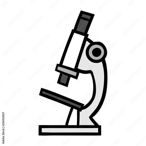 Cartoon Microscope Illustration Stock Vector Adobe Stock