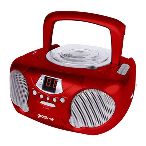 New Groov E Boombox Portable Cd Player With Radio And Headphone Jack