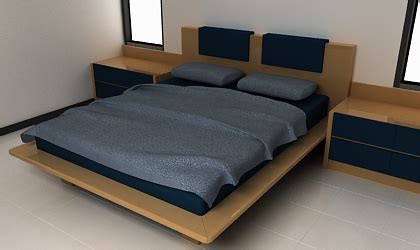Bed 3d model 3dsmax , bunk bed, cushioned mattress on a bed frame. Free 3ds Max Model Bed - Free 3D Model