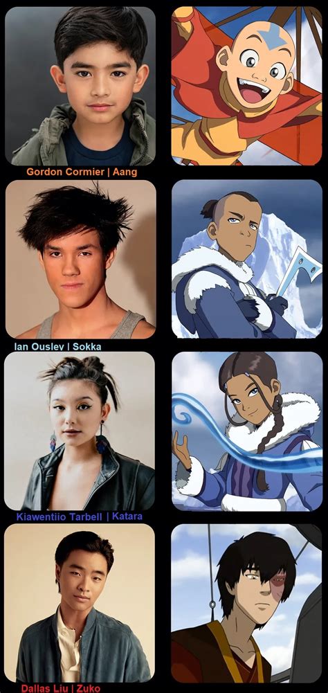 Live Action Avatar The Last Airbender Cast Revealed For Upcoming