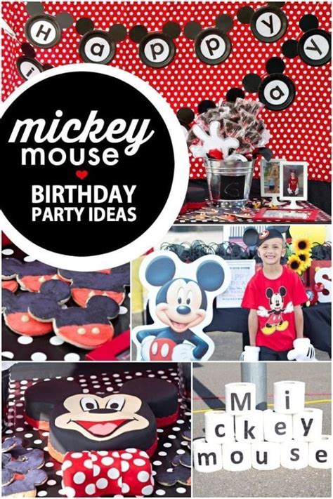 A Boy S Mickey Mouse Birthday Party Spaceships And Laser Beams