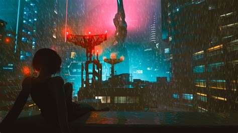 Rainy Night On Jig Jig Street At Cyberpunk 2077 Nexus Mods And Community