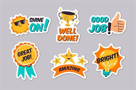 Good Job Stickers Vectors And Illustrations For Free Download Freepik