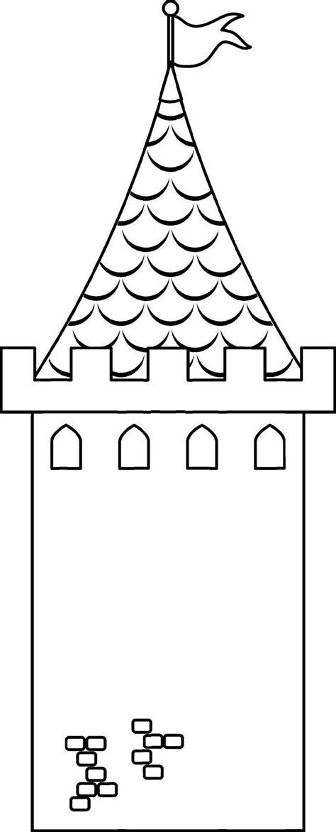 Medieval Castles Doodle Outline For Colouring 6199391 Vector Art At