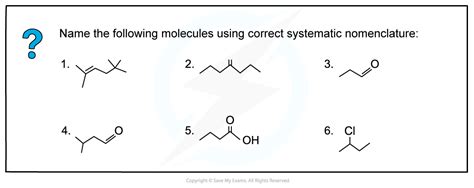 313 Naming Of Organic Compounds Cie A Level Chemistry Revision