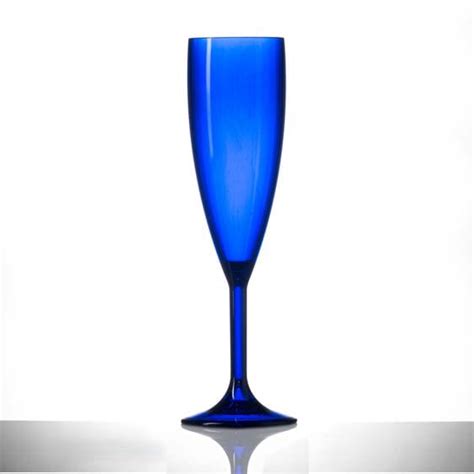 Blue Plastic Champagne Glasses Blue Plastic Flutes Glassjacks Ltd