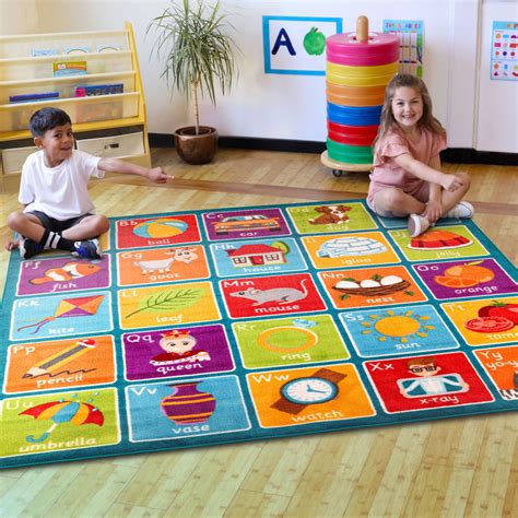 Alphabet Square Placement Carpet 2m X 2m Mat1231 Primary Ict