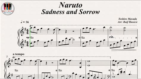 Naruto ナルト Sadness And Sorrow 哀と悲 Piano Youtube Music