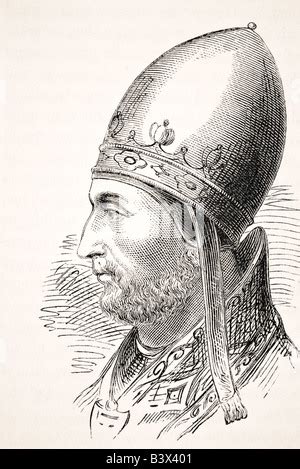 Portrait Of Pope Adrian Iv Born Nicholas Breakspear The