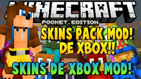 Xbox Skin Packs Mod Para Minecraft Pe 0140 Mods Para Minecraft Pe 0