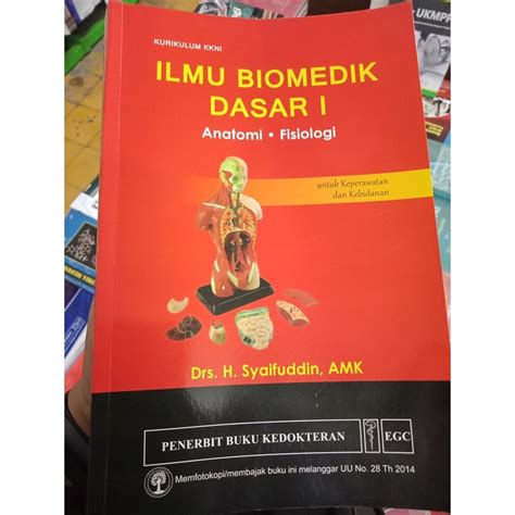 Jual Buku Ilmu Biomedik Dasar I Original Buku Anatomi Fisiologi Untuk