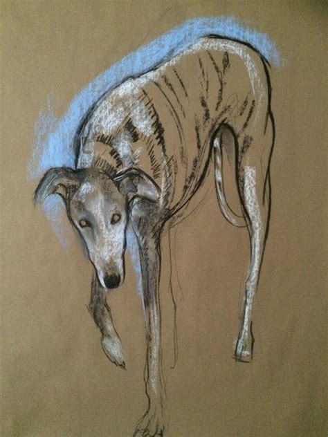 Dog Artist Greyhound Art Puppy Art Pet Portrait Painting Animal