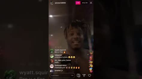 Juice Wrld On Ig Live With A Firefreestyle 🙏🔥💥♨️🌶🔥 Youtube