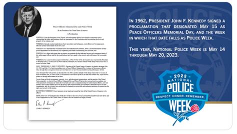 A Proclamation On Peace Officers Memorial Day And Police Week 2023