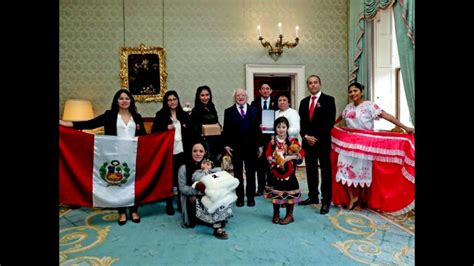 Peru News Irish President Welcomes Peruvian Irish Community Youtube
