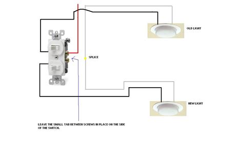 Two way switching schematic wiring diagram (3 wire control). Wiring A Leviton Combination Two Switch