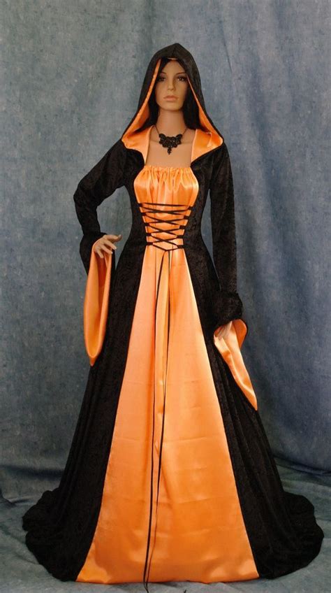 Gothic Vampir Mittelalterlichen Renaissance Halloween Kapuzen Kleid