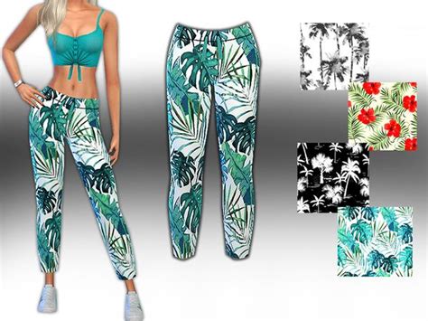 Saliwas Hm Style Summer Trend Pattern Mesh Pants Sims 4 Sims