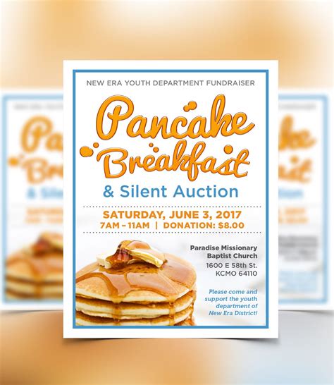 Pancake Breakfast Flyer Template Printable Word Searches