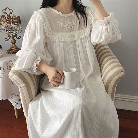 Women Victorian Vintage Cotton Nightgown Long Vintage White Etsy Artofit