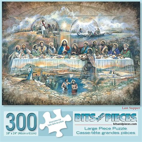 Bits And Pieces 300 Piece Jigsaw Puzzle For Adults Last Supper