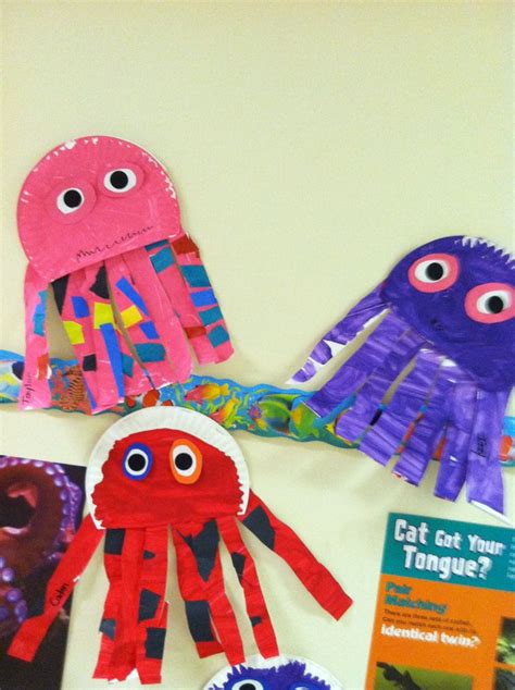 Octopus Paper Plate Puppet Octopus Crafts Art And Craft Videos Abc