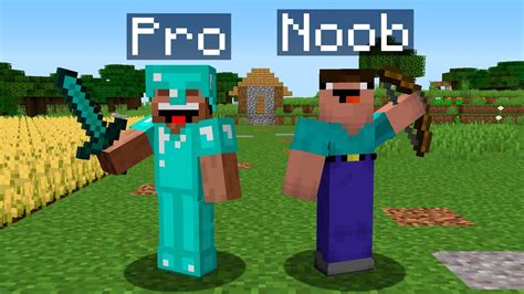 Minecraft Noob Vs Pro Youtube