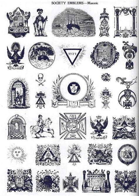 Masonic Symbols Masonic Symbols Secret Society Symbols Occult Symbols