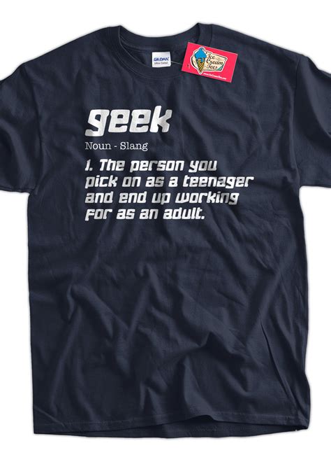 Funny Geek T Shirt Definition Of A Geek T Shirt Gifts For Dad