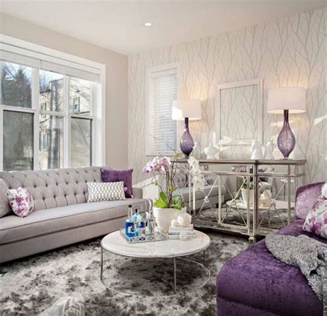 48 Stunning Purple Living Room Decor Ideas Purple Living Room Cute