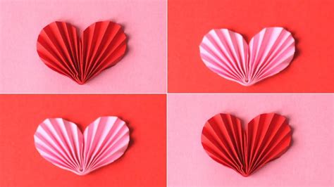 Easy Paper Heart How To Make A Paper Heart Valentine Diy Crafts