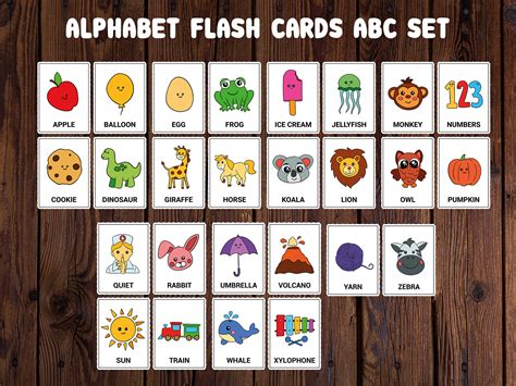 Printable Abc Flash Cards Preschoolers Anki Word Flas