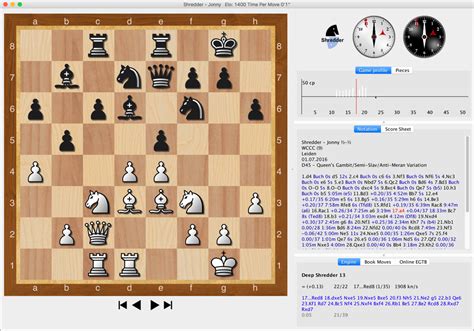 Deep Shredder 13 Macintosh Shredder Chess