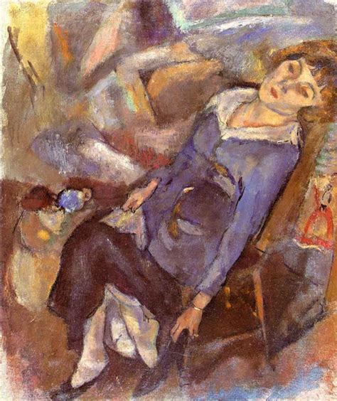 Hermine David Putting On Her Shoe By Jules Pascin Reproduction