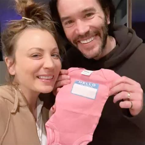 Kaley Cuoco Reveals Sweet Note From Baby Daddy Tom Pelphrey