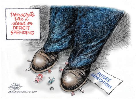 Democrats Finally Take A Stand On Deficit Spending Cartoons Drawing Board Opinion