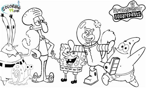 Bob The Sponge Coloring Page Coloring Home