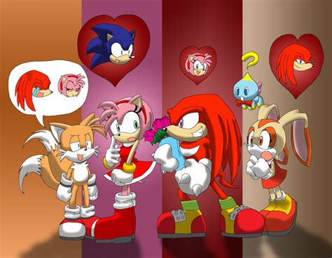 I Love U Amy Knuckles Sonic And Shadow Girlfriends Photo Fanpop