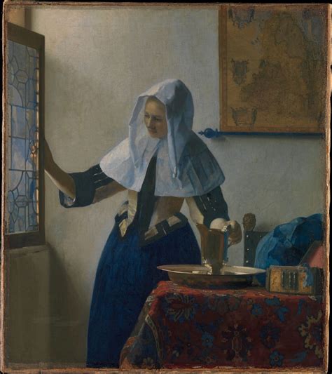 Johannes Vermeer Young Woman With A Water Pitcher The Metropolitan