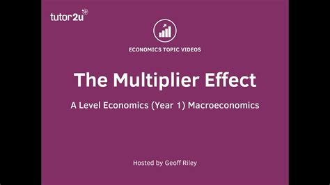 The Multiplier Effect Explained I A Level And Ib Economics Youtube