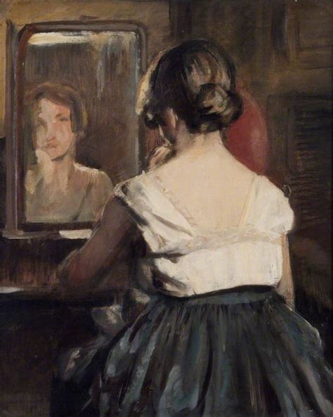 Bbc Your Paintings Girl At The Mirror Painting Painting Of Girl Art Uk