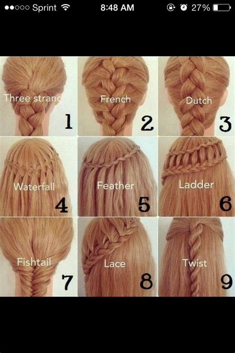 Once you braid your hair, forget the fuss of combing and brushing your hair for days. Different Types Of Braids And Their Names 👏 | Hair styles ...